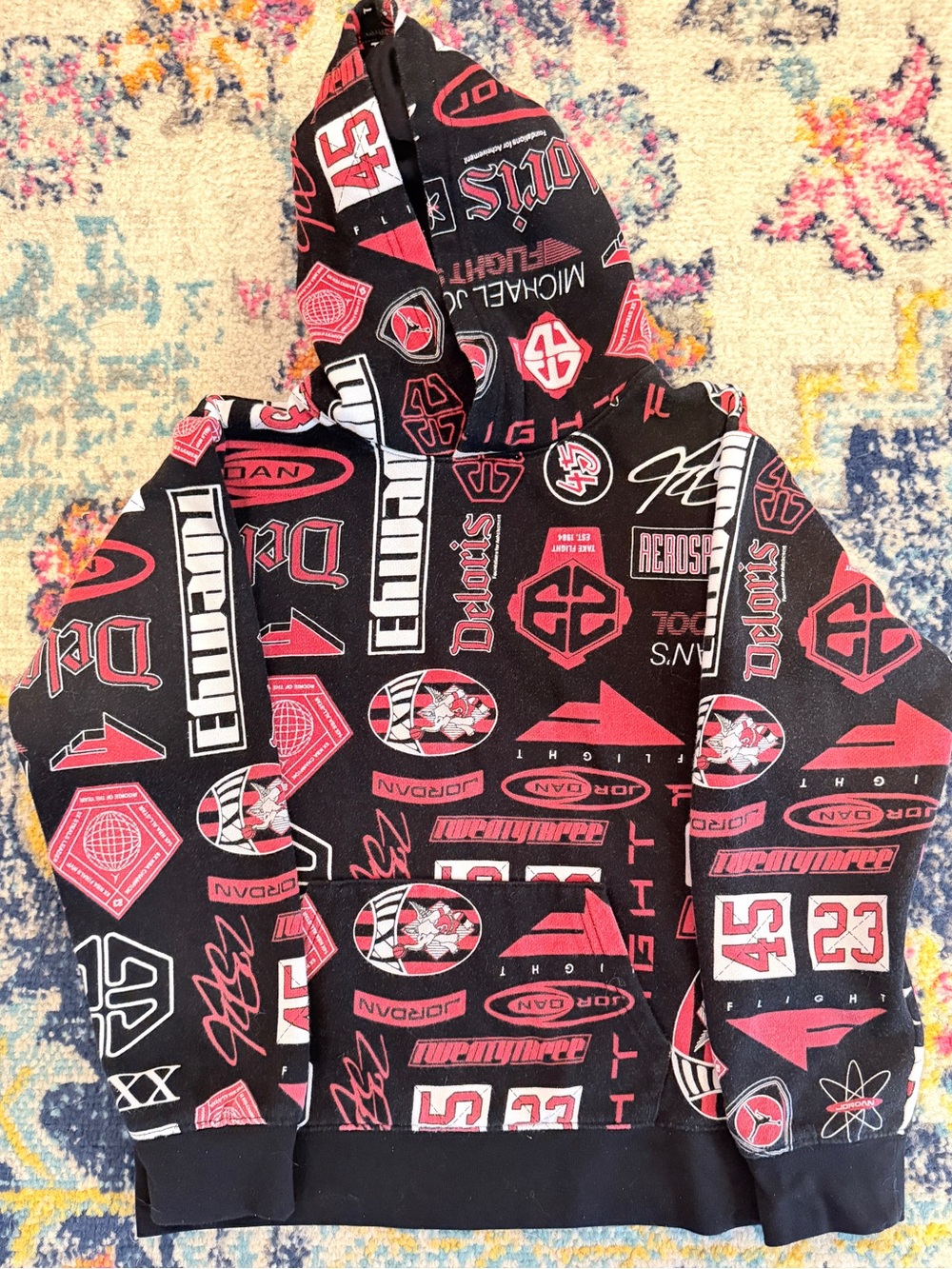 Jordan Youth Allover Print Fleece Hoodie